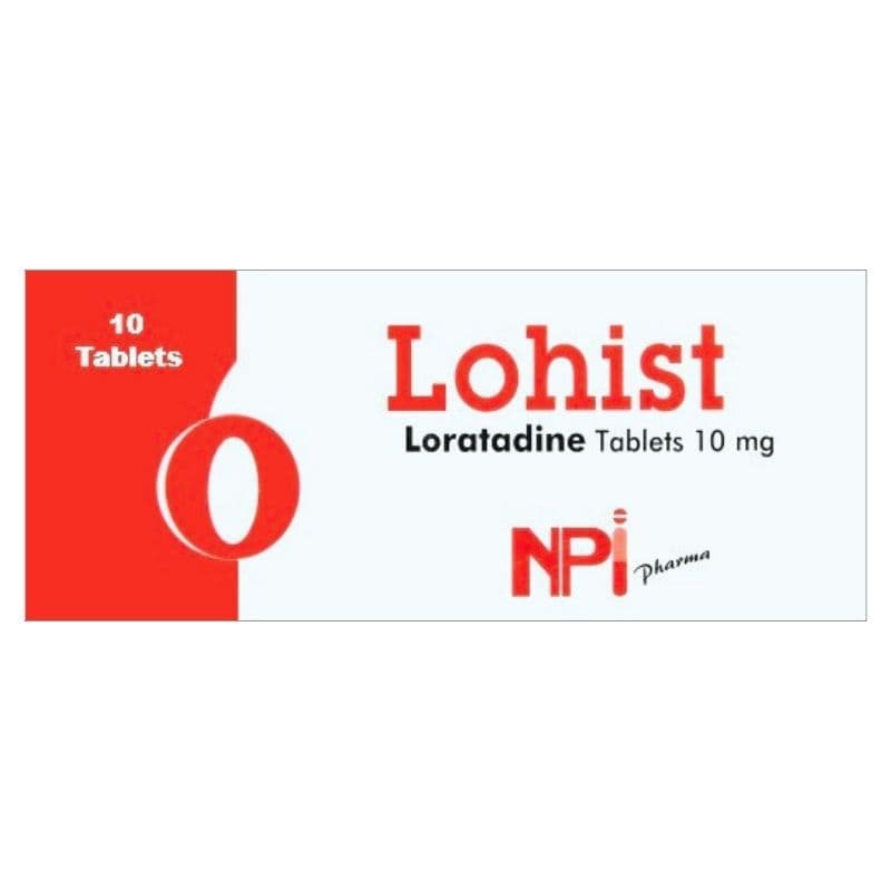 LOHIST 10mg Loratadine - 10 Tablets