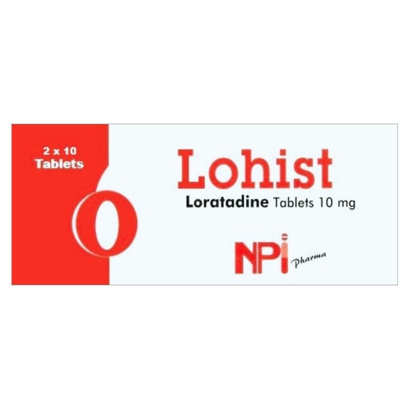 LOHIST 10mg Loratadine - 20 Tablets