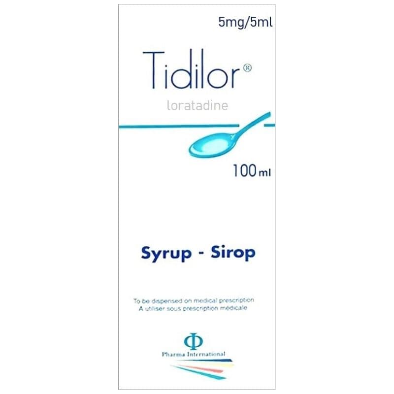 TIDILOR 5mg/5ml Loratadine - 100ml Syrup