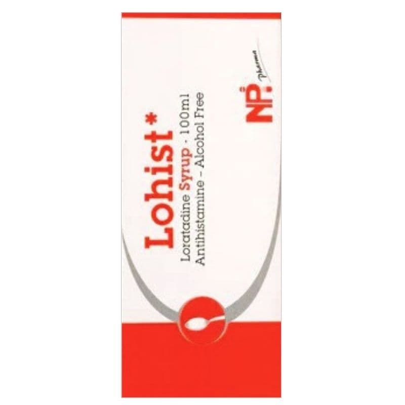 LOHIST Extra 5/60mg Loratadine/Pseudoephedrine - 100ml Syrup