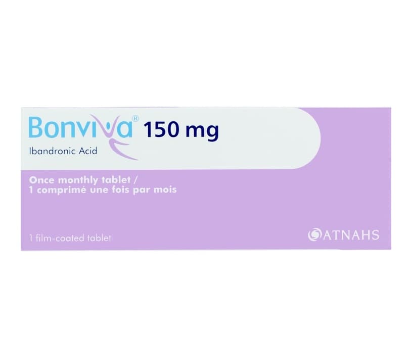 BONVIVA 150mg Ibandronic Acid - 1 Film Coated Tablet