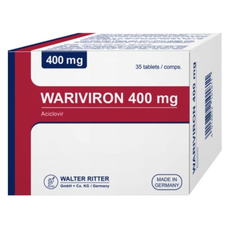 WARIVIRON 400mg Aciclovir - 35 Tablets