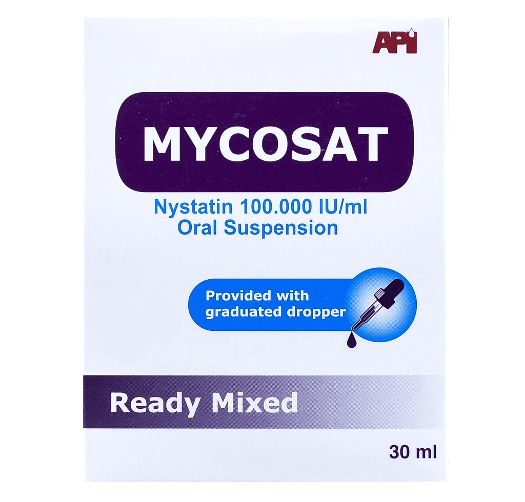 MYCOSAT 100000IU/ml Nystatin - 30ml Oral Suspension