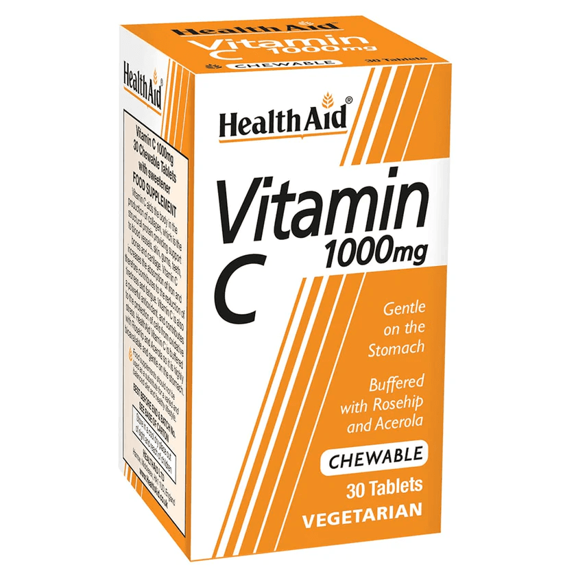 HEALTH AID Vitamin C 1000mg - 60 Chewable Tablets