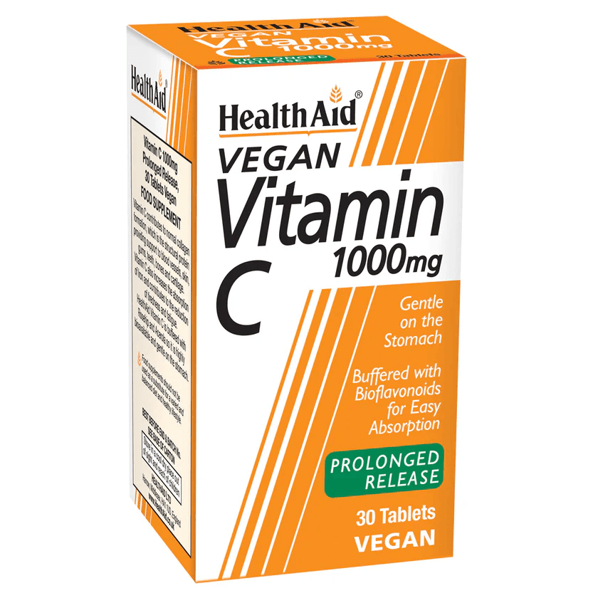 HEALTH AID Vitamin C 1000mg Prolonged Release - 30 Tablets