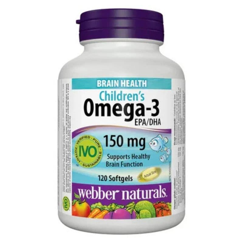 WEBBER Chlidrens Omega 3 150mg - 120 Softgels