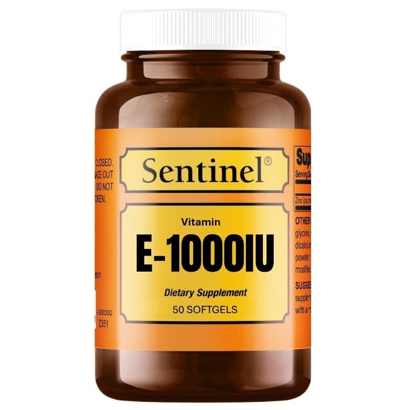 SENTINEL Vitamin E 1000IU - 50 Softgels
