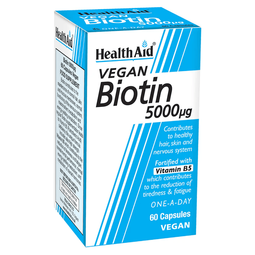 HEALTH AID Biotin 5000mg - 60 Capsules