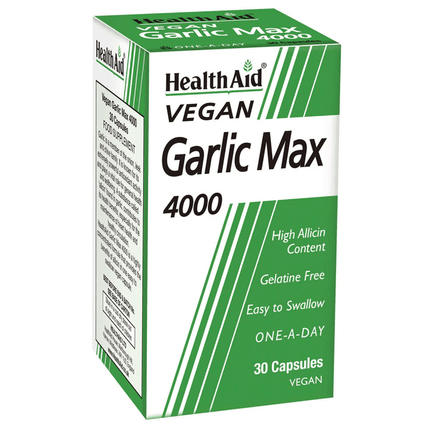 HEALTH AID Garlic Max 4000 - 30 Capsules