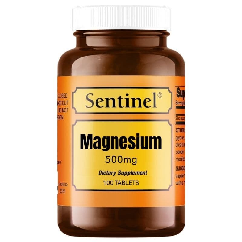 SENTINEL Magnesium 500mg - 100 Tablets