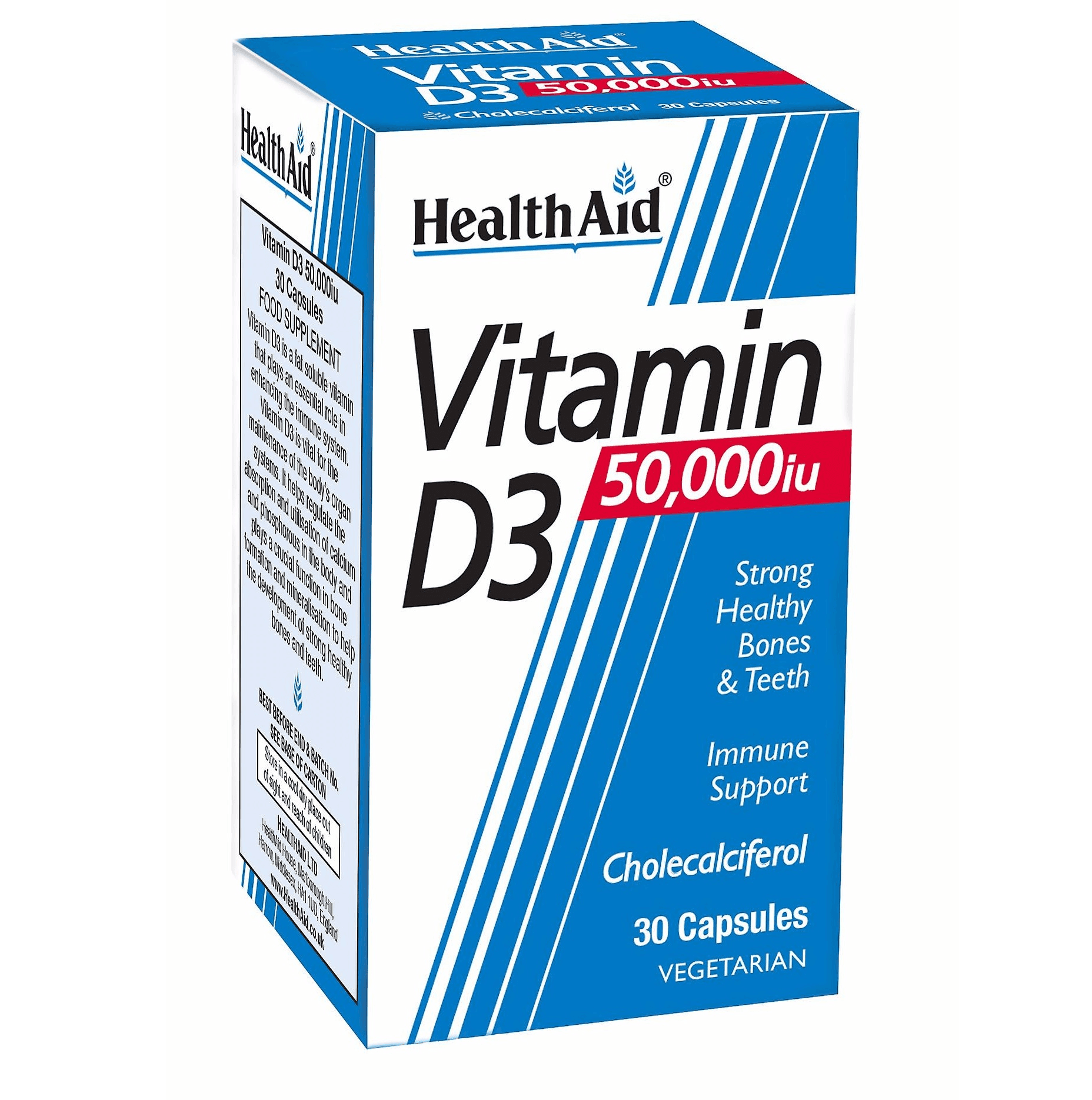 HEALTH AID Vitamin D3 50000IU - 30 Capsules
