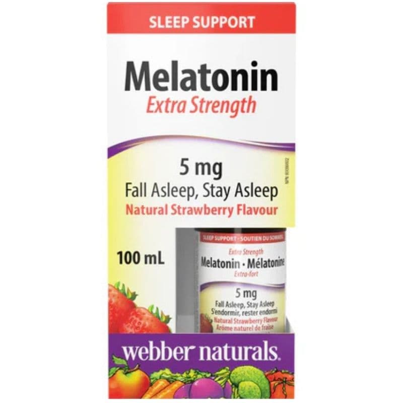 WEBBER Melatonin 5mg Extra Strength - 100ml Liquid