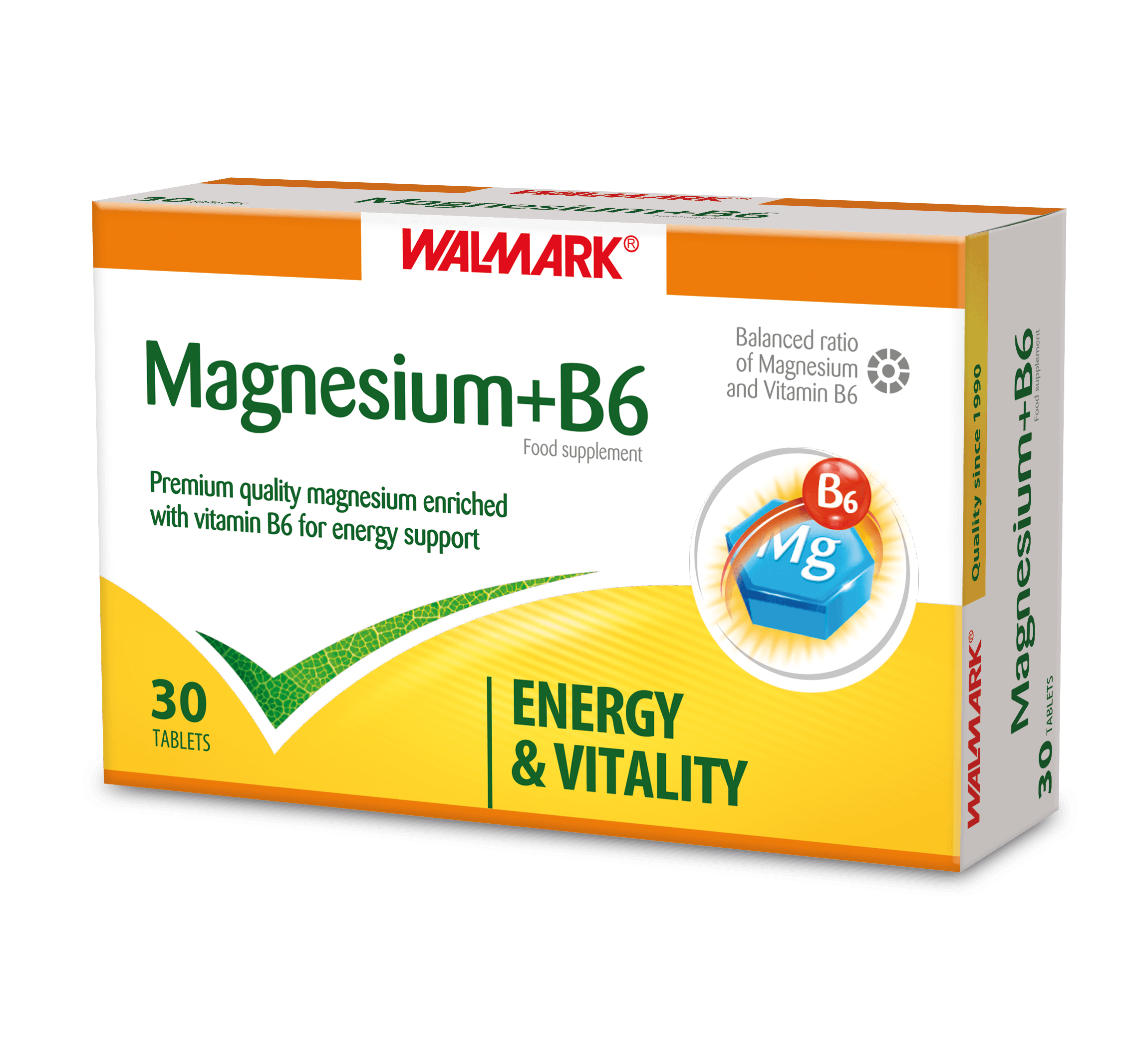 WALMARK Magnesium + Vitamin B6 - 30 Tablets