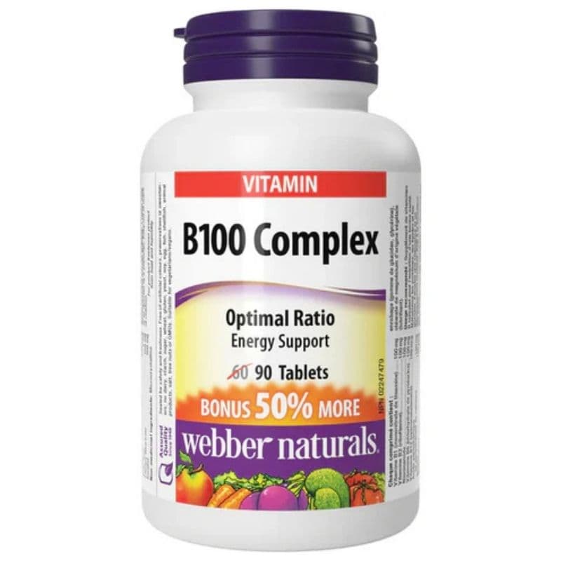 WEBBER B100 Complex 100mg - 90 Tablets