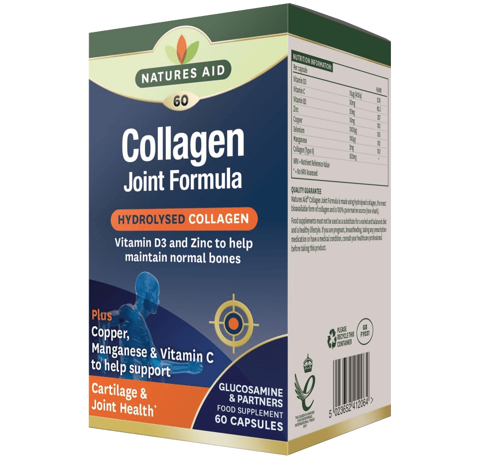 NATURES AID Collagen Joint Formula - 60 Capsules