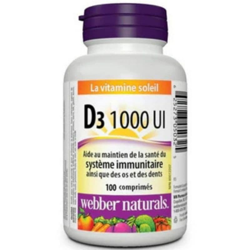 WEBBER Vitamin D3 1000IU - 100 Tablets