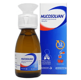 MUCOSOLVAN 30mg/5ml Ambroxol HCl - 100ml Syrup