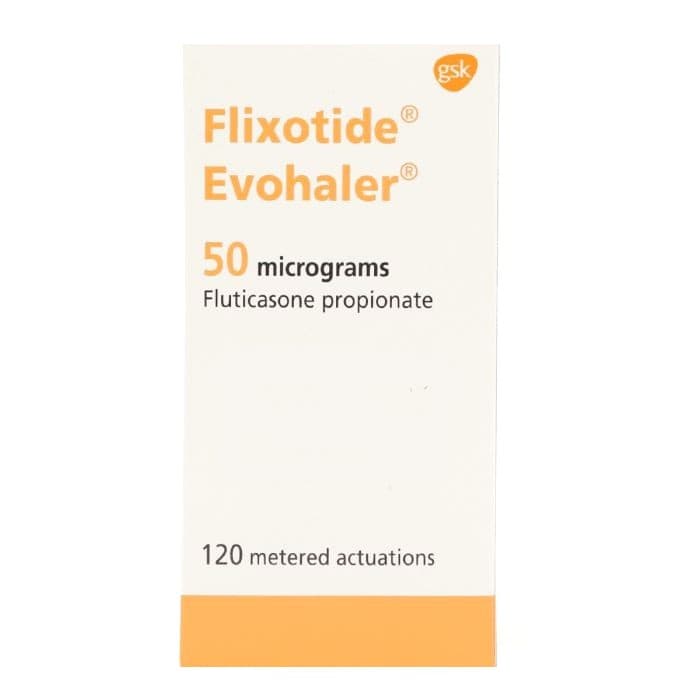 FLIXOTIDE 50mcg Fluticasone Propionate - 120 Dose Evohaler