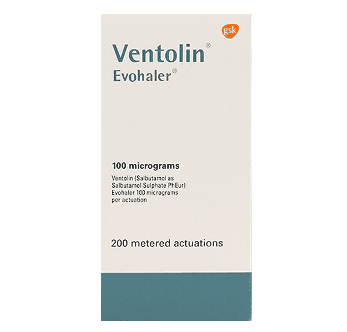 VENTOLIN 100mcg/dose Salbutamol - 200 Doses Evohaler