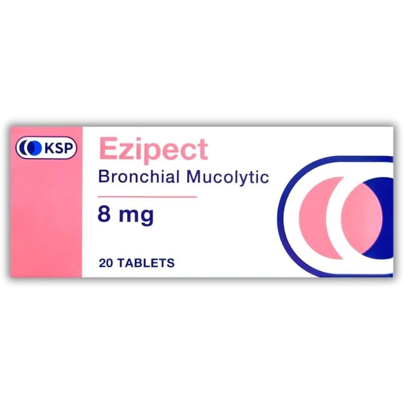 EZIPECT 8mg Bromhexine - 20 Tablets