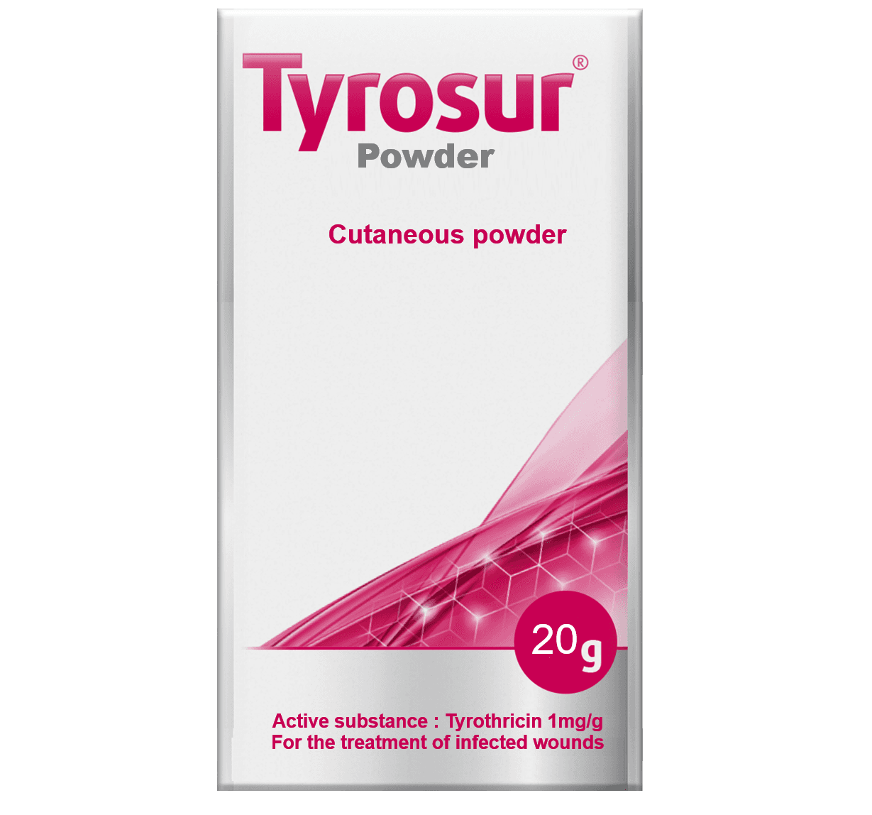 TYROSUR 1mg/g Tyrothricin - 20g Powder