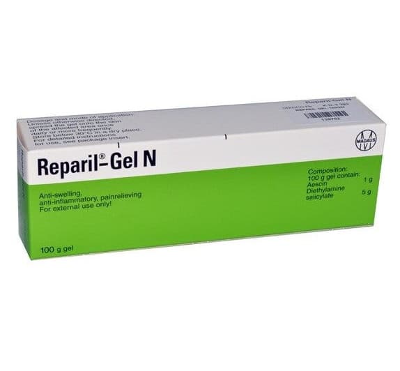 REPARIL N 1% Escin/5% Diethylamine Salicylate - 100g Gel
