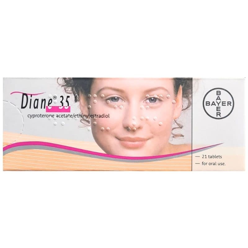DIANE 35 - 2/0.035mg Cyproterone Acetate/ Ethinyl Estradiol - 21 Tablets