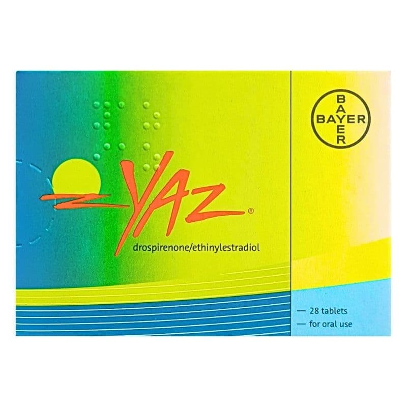 YAZ 3/0.02mg Drosperinone/Ethinylestradiol - 28 Tablets