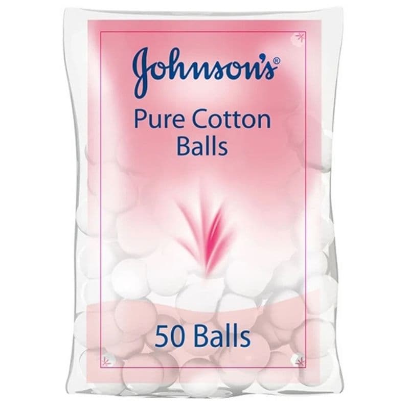 JOHNSON & Johnson Cosmetics Cotton Balls - 50 Pieces JJCBTR001
