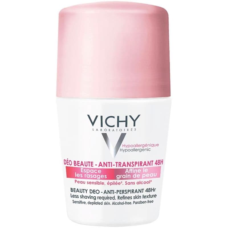 VICHY 48h roll on deodorant beauty anti-perspirant pink cap - 50ml FM0012271