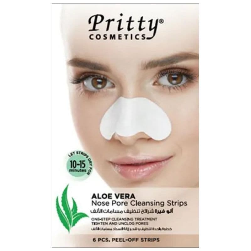 PRITTY Nose Pore Cleansing Strips Aloe Vera - 6 Pieces ADS262