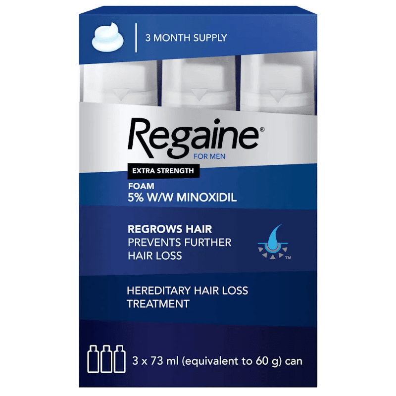 REGAINE 5% Minoxidil Extra Strength Foam - 3x73ml
