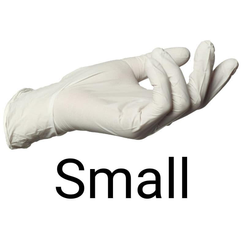 ALMAHA Powder Free Latex Examination Gloves Small - 100 Pieces