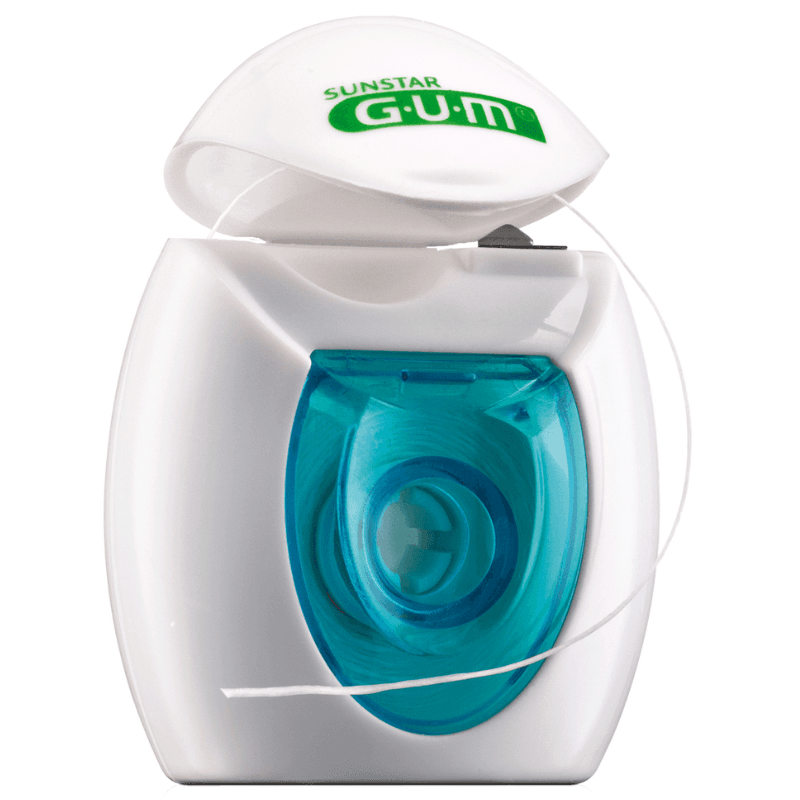 جم - خيط تنظيف أسنان أبيض أصلي مشمع مع الفلورايد - 30 متر