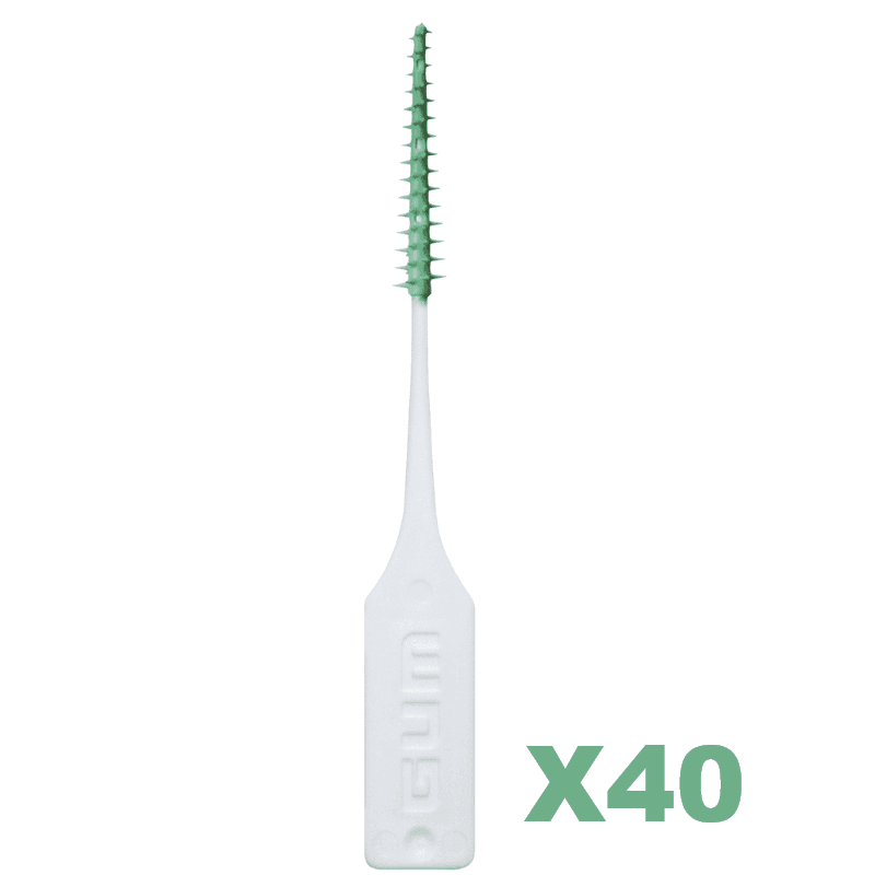 جم - أعواد أسنان أوريجينال ناعمة 40 قطعة كبيرة عادية