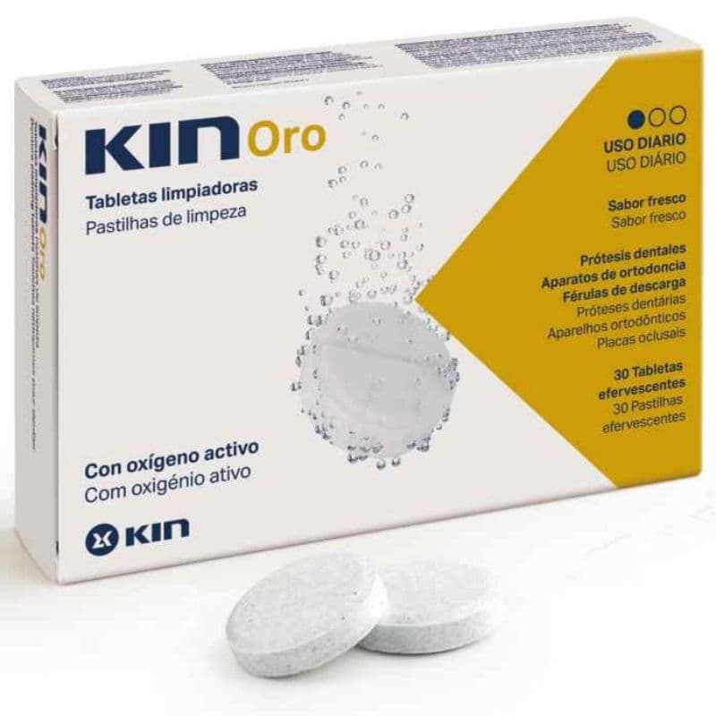 KIN Oro Denture Cleaning Effervescent Tablets - 30 Pieces
