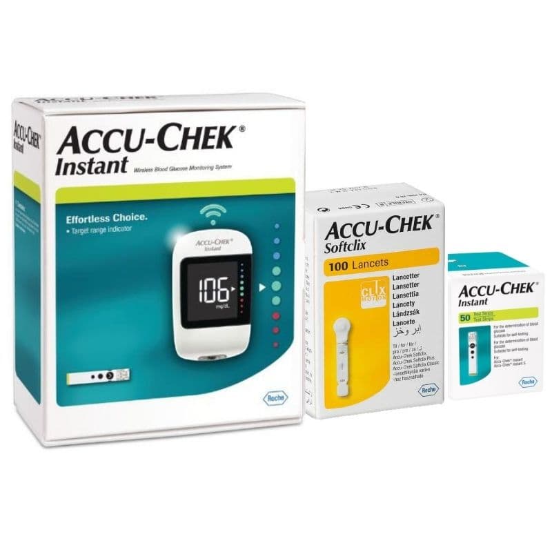 ACCU-CHEK Instant Meter + 50 Test Strips + 100 Lancets - Offer