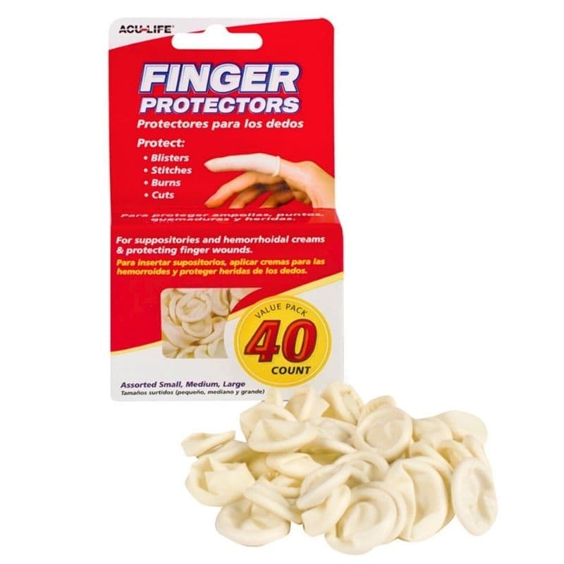 ACU-LIFE Latex Finger Protectors - 40 Pieces 400343
