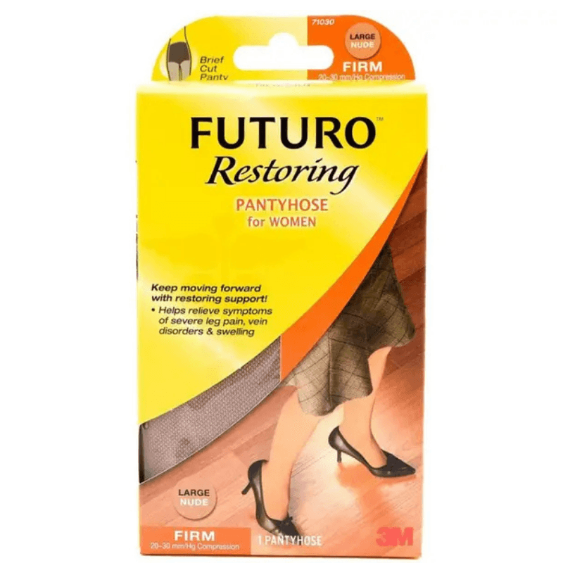 FUTURO Ultra Sheer Pantyhose Women B Cut - Large Nude 71018