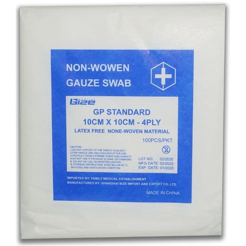 MX-LRD Gauze Swab 4-ply 10x10cm - 100 Pieces 118609