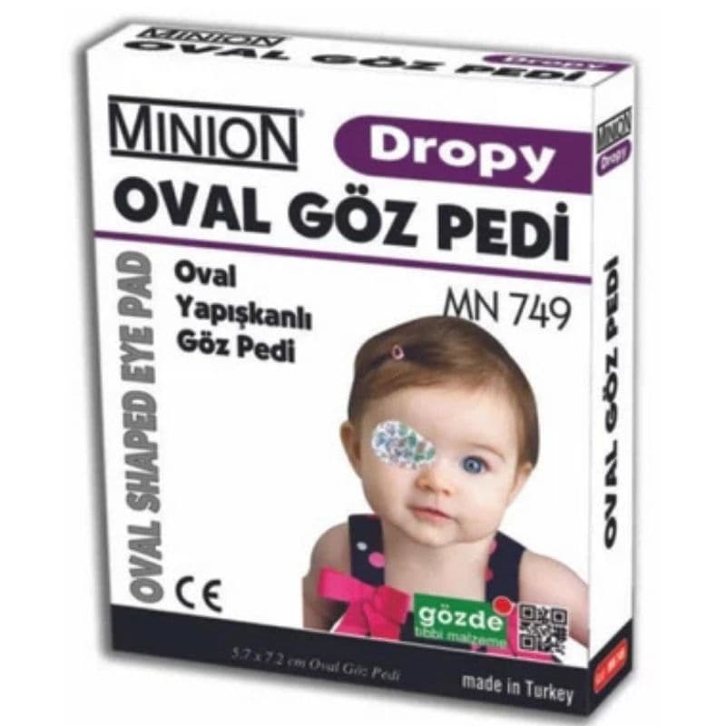 MINION Kids Oval Eye Patches - 10 Pieces MN749