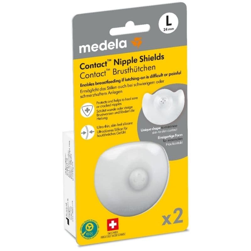 ميديلا - واقي حلمة كونتاكت + تخزين - كبير 13591