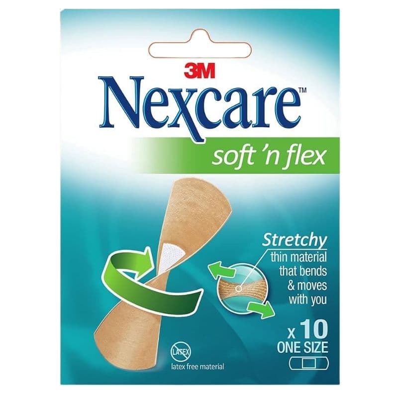 NEXCARE Soft N Flex Stretchy Bandages One Size - 10 Pieces Ref 575-10E YP202620636
