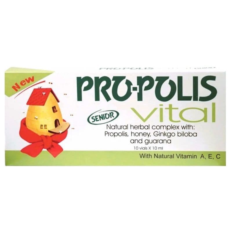 GRICAR Propolis Senior Vital Drinking Liquid - 10ml x 10 Vials