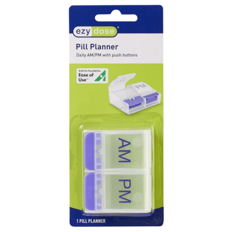 EZY DOSE - Pill Planner Daily Am/Pm with Push Button 67579