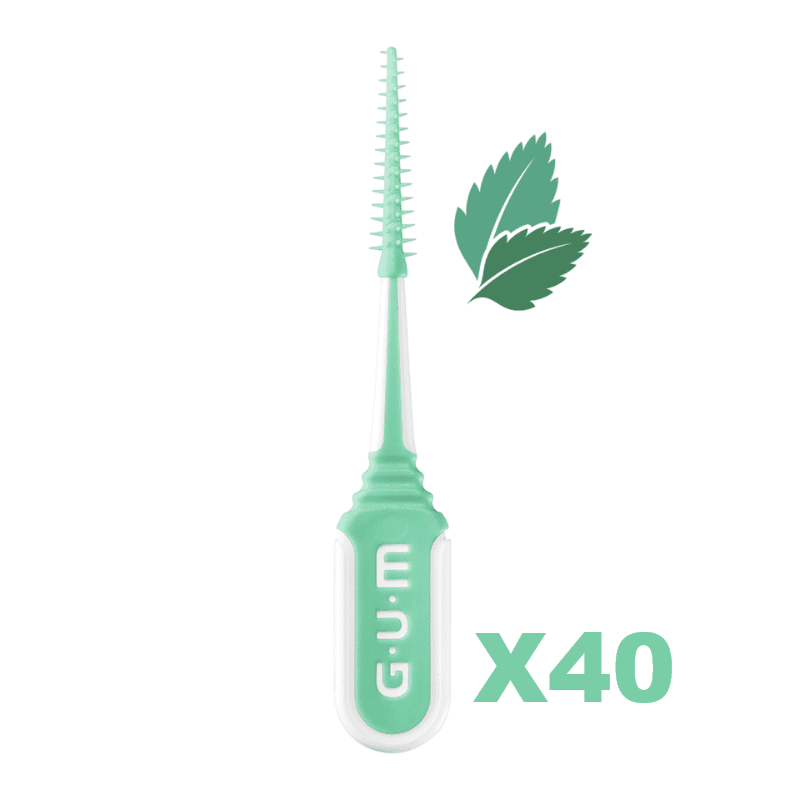 GUM - Tooth Picks Comfort Flex 40 Soft Medium Cool Mint 670