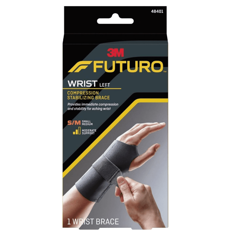FUTURO Wrist Brace Compression Stabilizing Left Hand - Small/Medium 48401