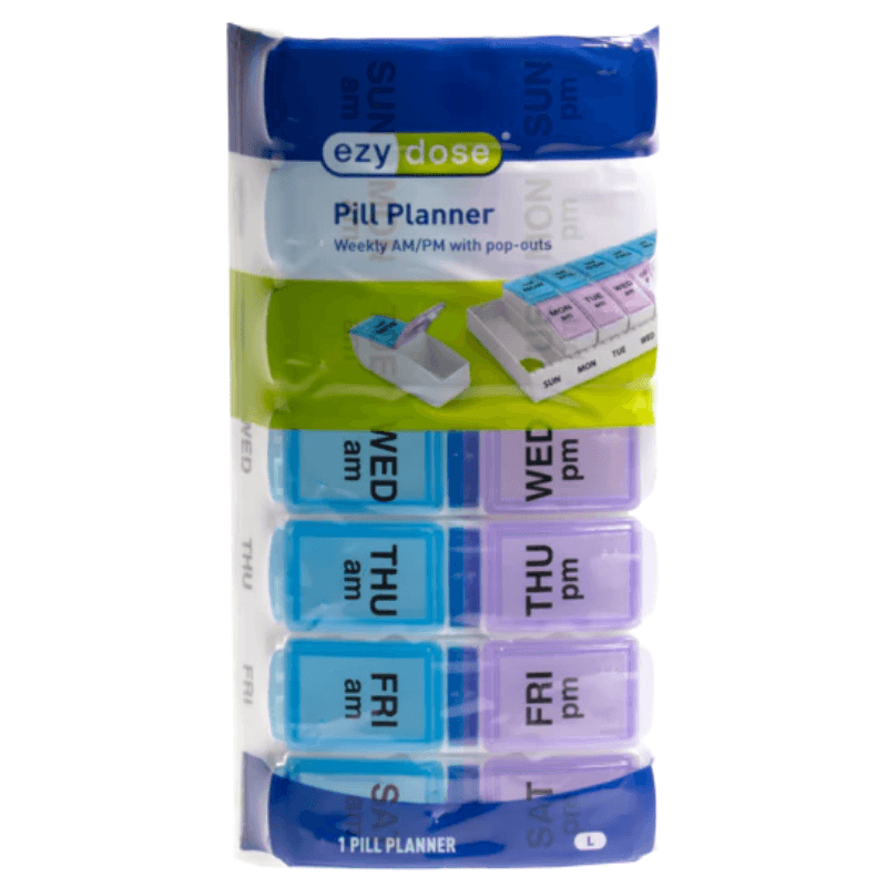EZY DOSE - Pill Planner Weekly Am/Pm with Pop-out - Large 67010