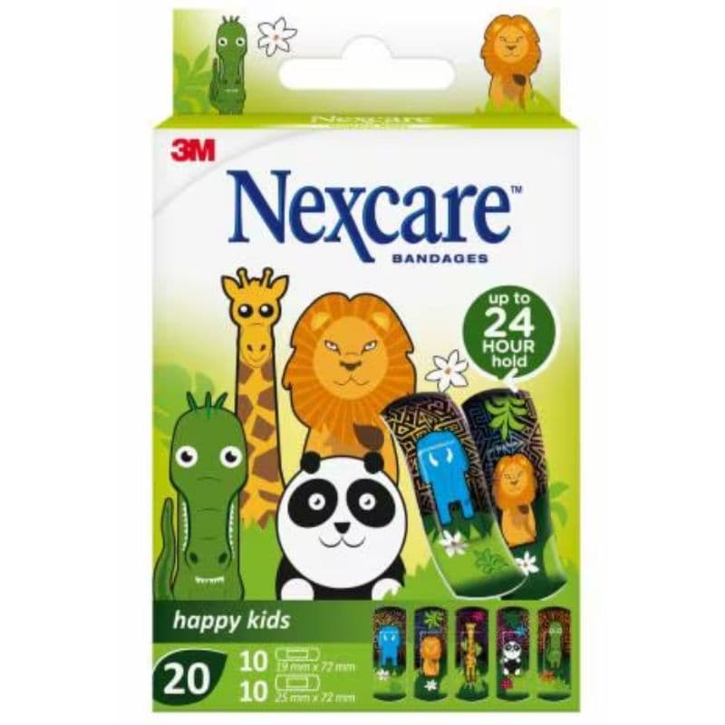 NEXCARE Happy Kids Animal Assorted - 20 Pieces Ref N0920AN UU008932749