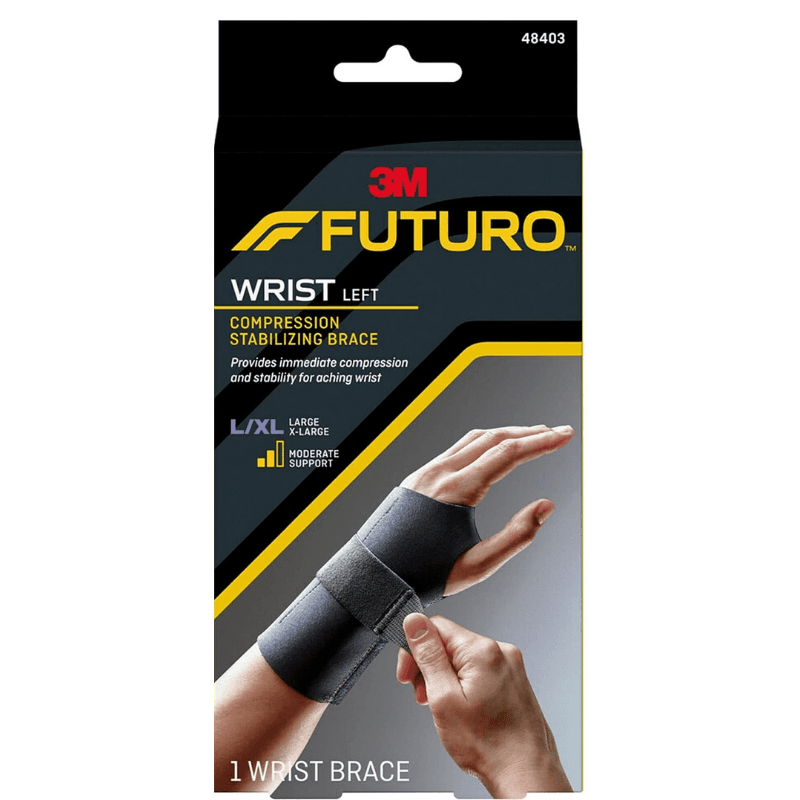 FUTURO Wrist Brace Compression Stabilizing Left Hand - Large/X Large 48403